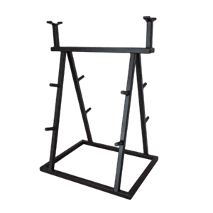 Empty mutt bar weight rack