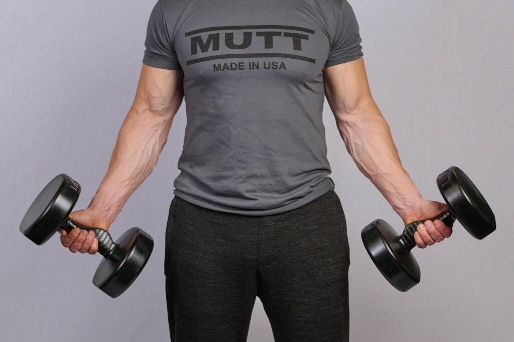 Curls with 50lb MUTT Dumbbell - MUTT Made in USA