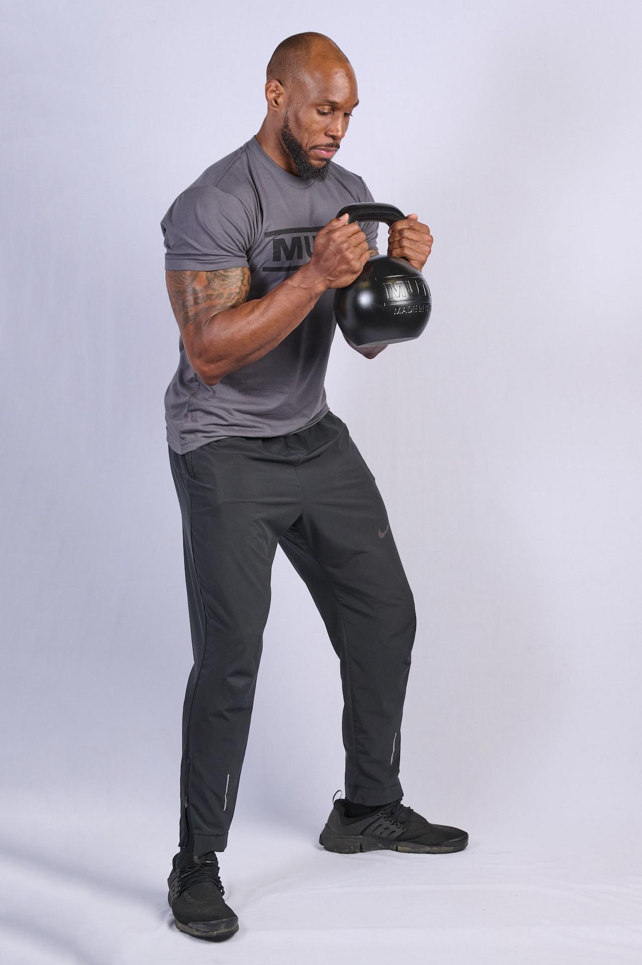 Goblet Squat with MUTT Kettlebell - MUTT Made in USA